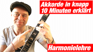 Mehr über den Artikel erfahren Akkorde in der Dur Tonleiter in 4 Stufen erklärt