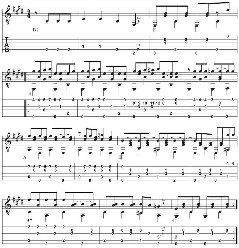 Folsom Prison Blues Arrangement