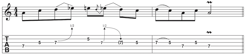 Bending Lick Gitarre