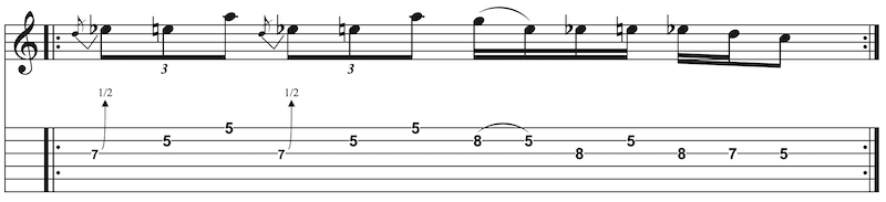 Repeating-Pattern Lick Gitarre