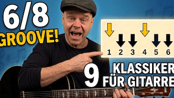 Mehr über den Artikel erfahren 6/8 Takt auf Gitarre spielen: 9 Lieder die du mit dieser Taktart spielen kannst.