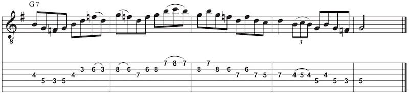 Mixolydischer Lick