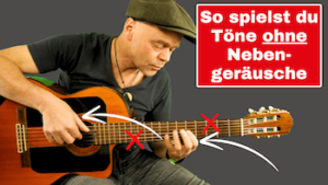 Mehr über den Artikel erfahren Gitarre abdämpfen der Saiten bei Melodie spielen 
