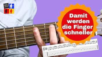 Mehr über den Artikel erfahren Dur Tonleiter Gitarre | Übungen für schnelleres Umgreifen