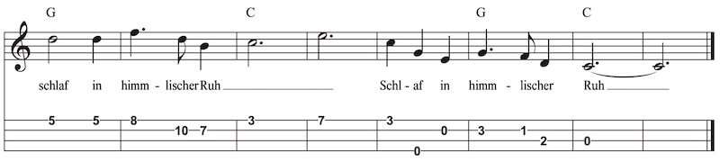 Stille Nacht Silent Night on Ukulele