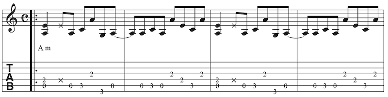 Two Finger Blues Blues Gitarre lernen Blues Gitarre lernen Zeile 2