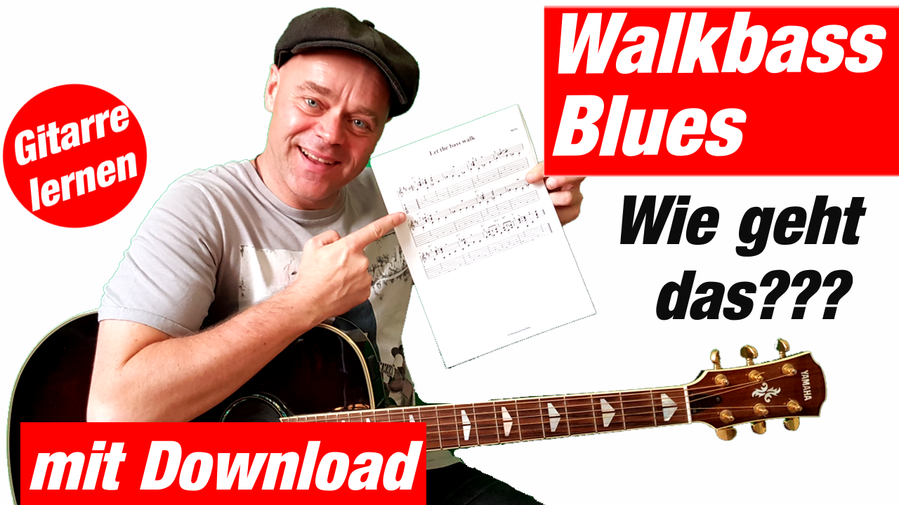 Mehr über den Artikel erfahren Walking bass Gitarre – Let the bass walk