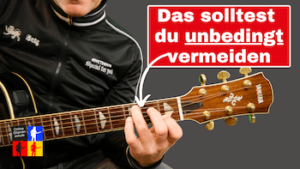 Mehr über den Artikel erfahren Wenn deine Töne und Akkorde schnarren – Gitarrensaite schnarrt