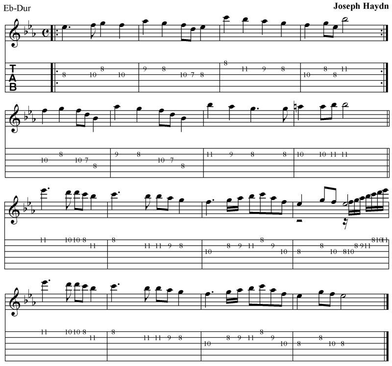 Deutsche Nationalhymne E-Gitarre