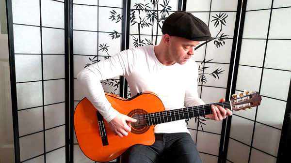 Haltung Gitarre zu gerade