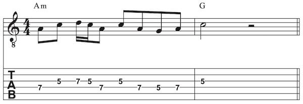 Zieltöne bei Improvisation